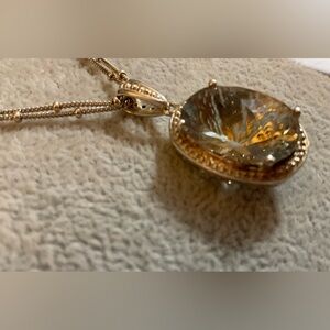 Affinity: Reversible prasiplite cognal diamond solid silver pendant andchain